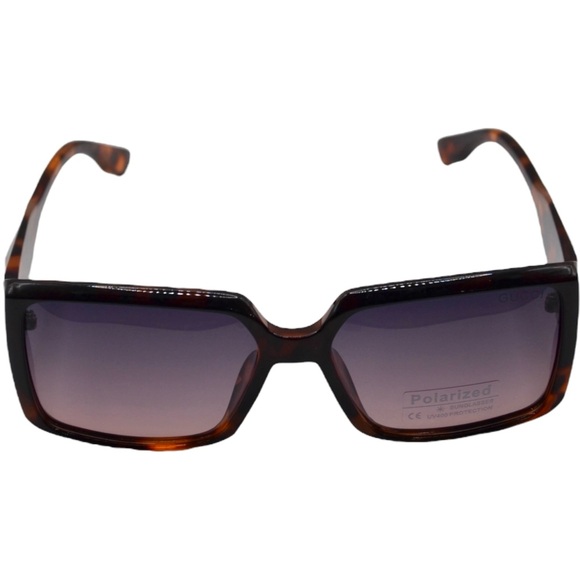 Gucci Women’s Polarized Sunglasses | Brown Tortoise Frame | Purple/Brown Lens - Picture 9 of 12